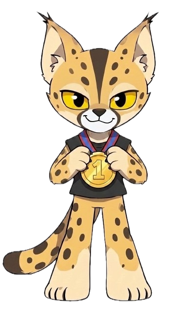 Mascota Stamina Campeón con medalla